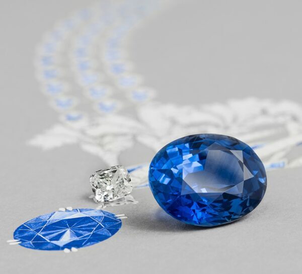 Chaumet Ceylon sapphire weighing 36.44 carats Chaumet Ceylon sapphire weighing 36.44 carats
