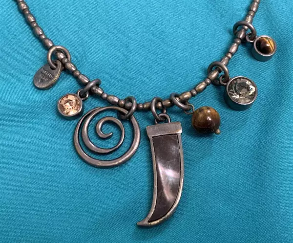 Denmark Dyrberg Kern Seven Charms Crystal Beads Necklace. Denmark Dyrberg Kern Seven Charms Crystal Beads Necklace.