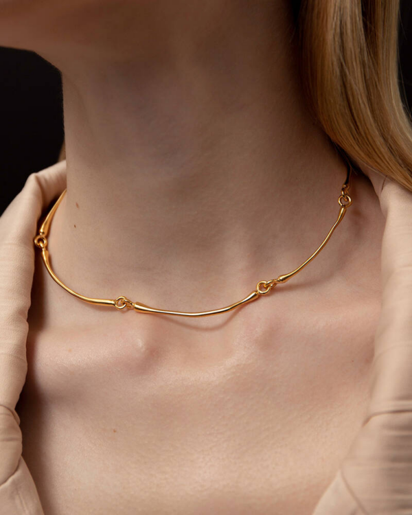 Necklace made of yellow gold. Aysa Özbank Taskan Necklace made of yellow gold.