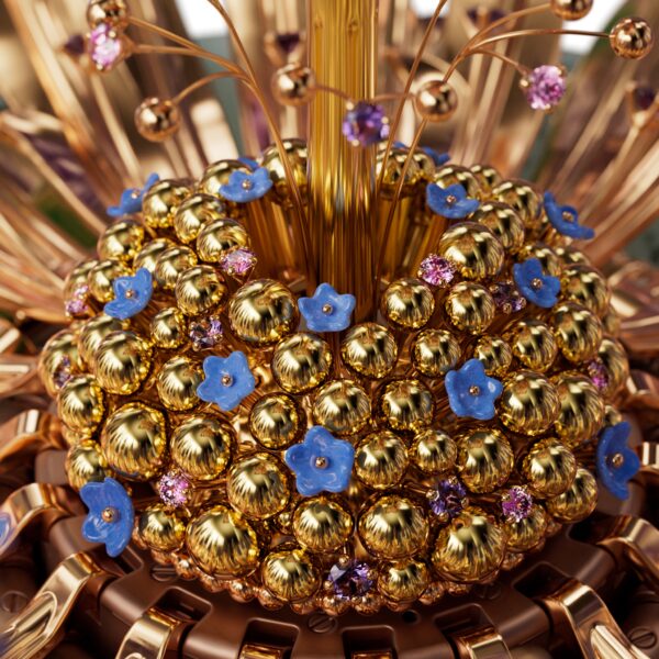 The Brassée du Lavand automaton watch, top view.2