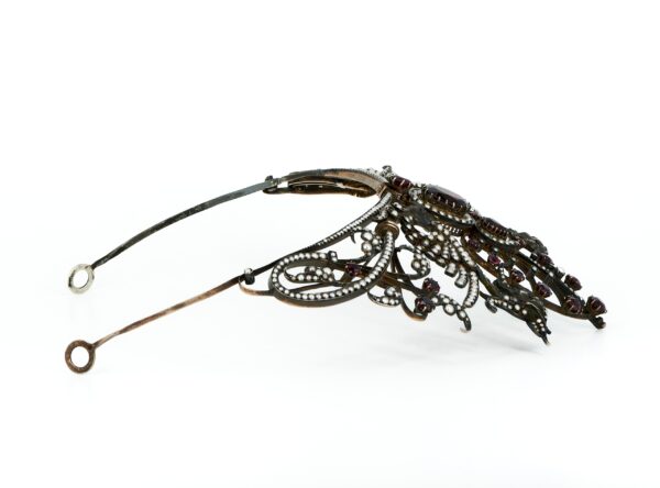 Tiara with dragons, side view. Tiara with dragons, side view.