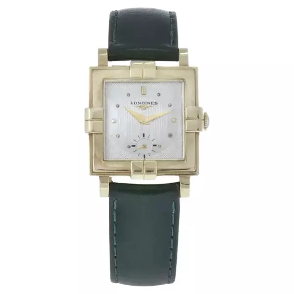 Tank Watch 14K Yellow Gold with Guilloche Dial. Tank Watch 14K Yellow Gold with Guilloche Dial.