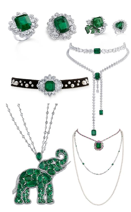 The collection's centerpiece was a necklace with an elephant pendant—a tribute to the stone's name. The collection's centerpiece was a necklace with an elephant pendant—a tribute to the stone's name.