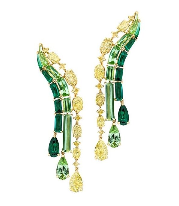 Verdant Waves Earrings from the Palace Voyages Collection Verdant Waves Earrings from the Palace Voyages Collection