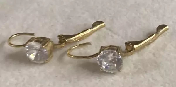 Crystal Earrings.